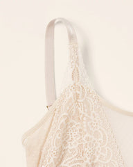 Wireless Pocketed Cupless Lace Bralette - IVORY | Soma for sale