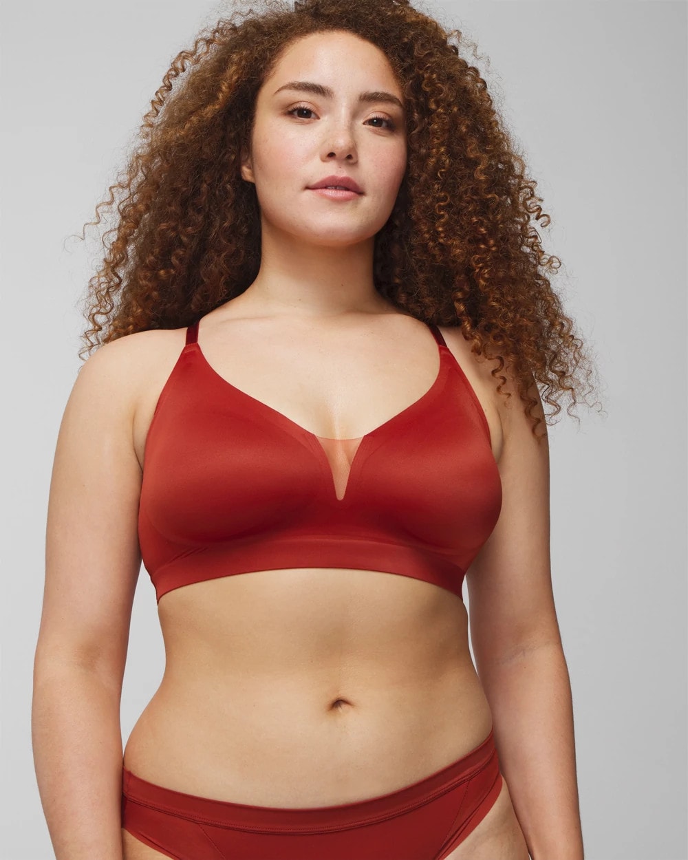Convertible Bralette with Mesh Trim - SIERRA REDWOOD | Soma sale