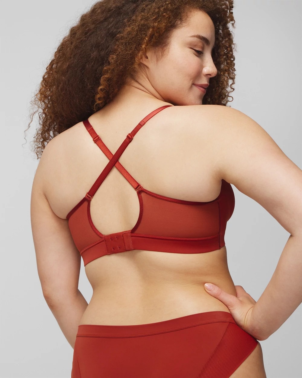 Convertible Bralette with Mesh Trim - SIERRA REDWOOD | Soma sale
