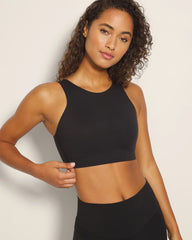 High-Neck Yoga Bra - BLACK | Soma outlet