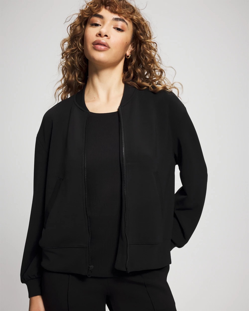 Modern Modal Bomber Jacket - BLACK | Soma on sale
