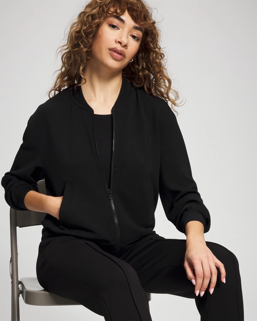Modern Modal Bomber Jacket - BLACK | Soma on sale