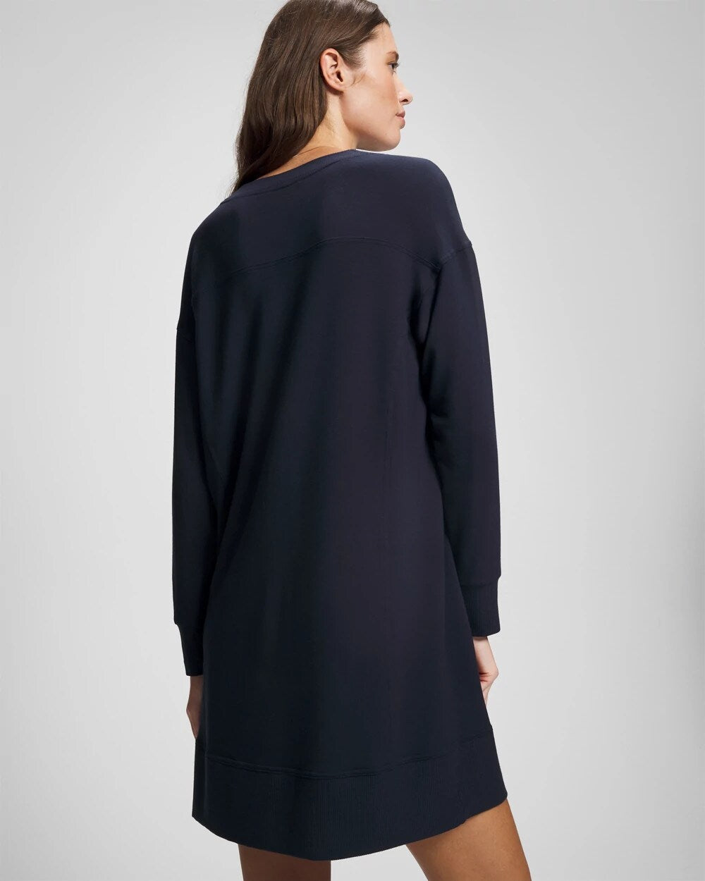 Ultrasoft Fleece Sweatshirt Dress - MIDNIGHT SKIES | Soma near me