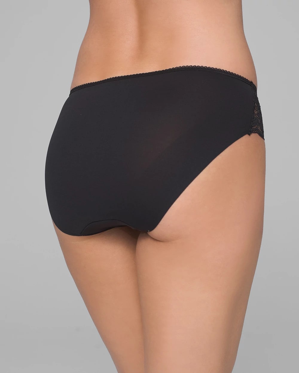 Hipster Panty with Lace - BLACK | Soma outlet