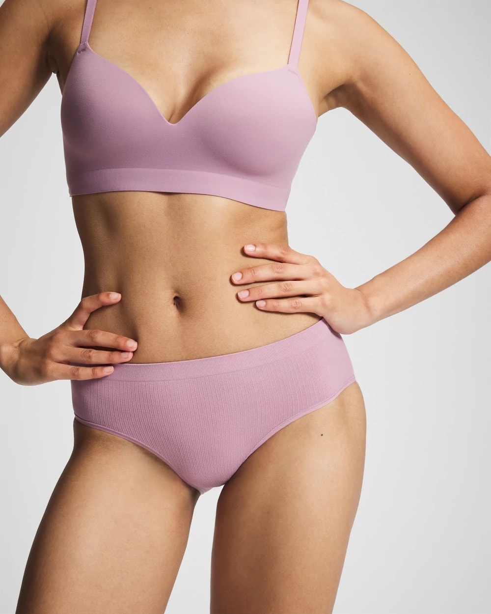 Seamless Rib Hipster Panty - LILAC WINE | Soma outlet