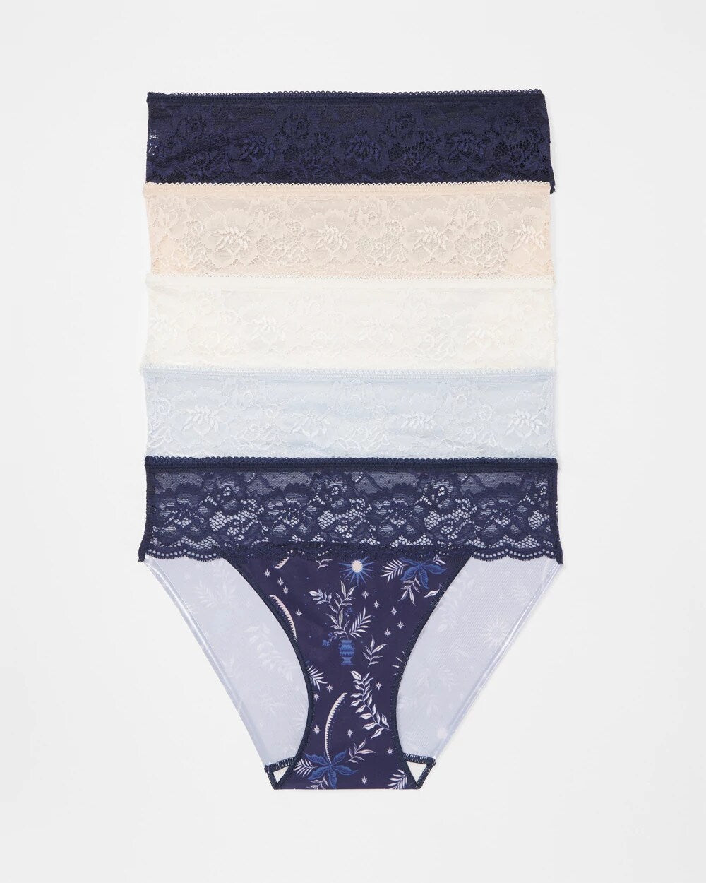 Edge Hipster Panty with Lace 5 Pack - BOTANICAL TILE MULTI PACK | Soma Online