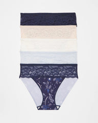 Edge Hipster Panty with Lace 5 Pack - BOTANICAL TILE MULTI PACK | Soma Online