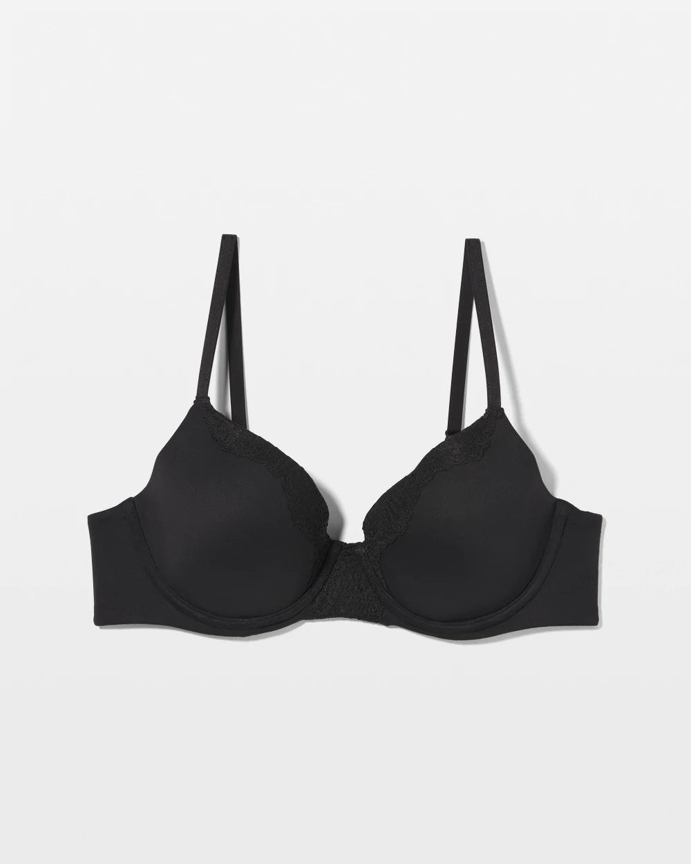 Embraceable Perfect Coverage Bra with Crochet Lace - BLACK | Soma outlet