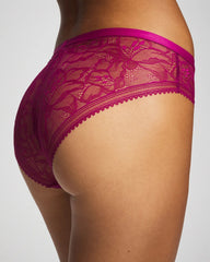 Sheer Lace Hipster Panty - MAGENTA ORCHID | Soma discount