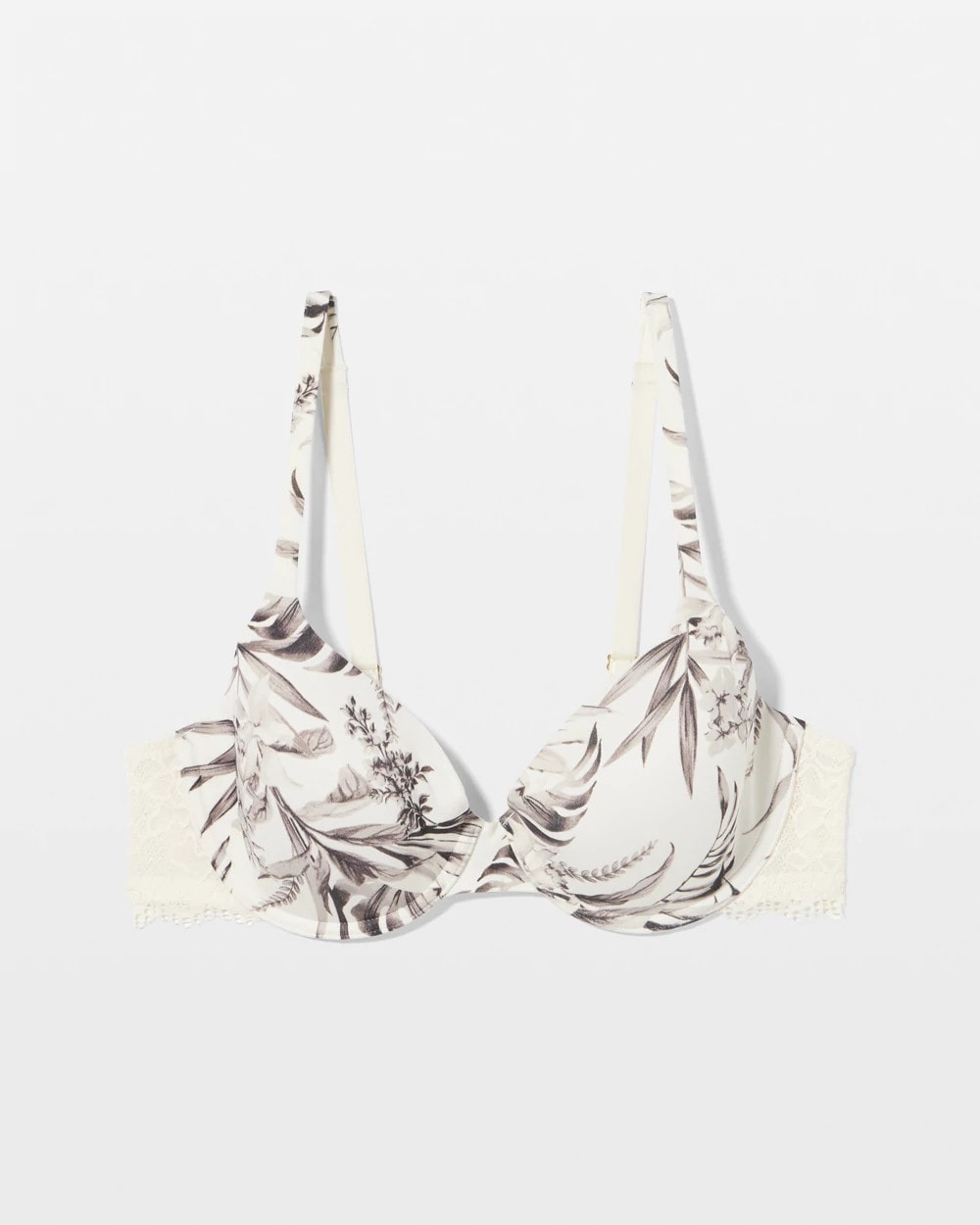 Embraceable Demi Bra with Lace Trim - PALM PERFECT M CHAMPAGNE | Soma outlet