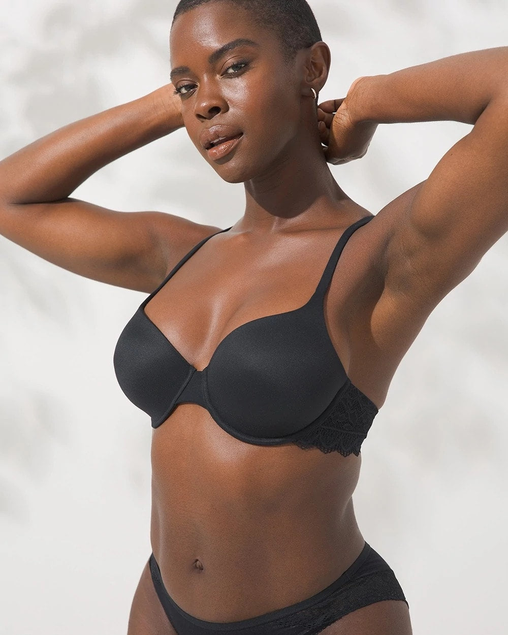 Embraceable Demi Bra with Lace Trim - BLACK | Soma near me