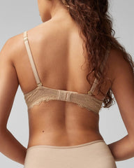 Embraceable Demi Bra with Lace Trim - WARM AMBER | Soma for sale