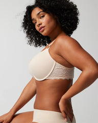Push-Up Plunge Bra with Lace - PALE SAND | Soma near me