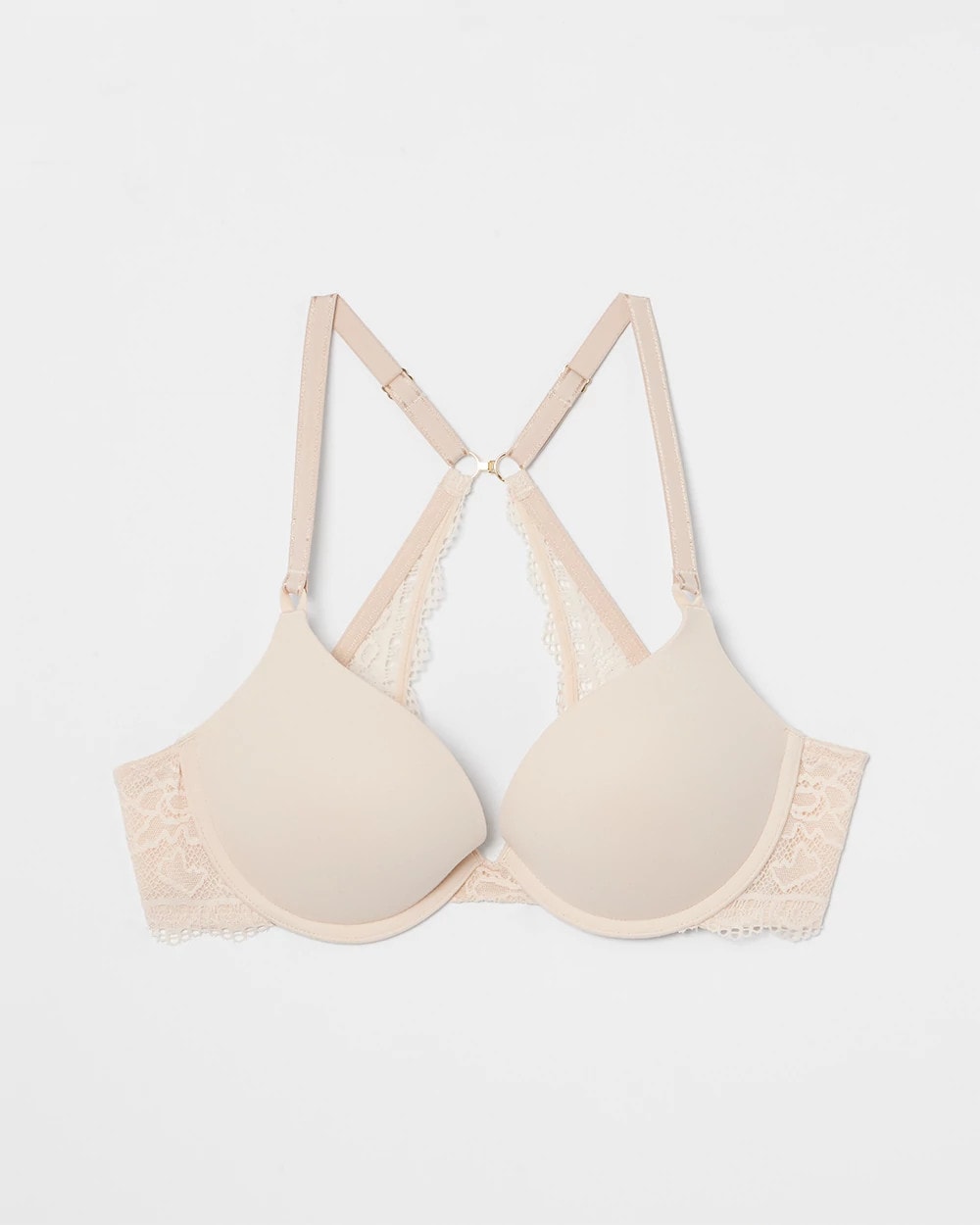 Push-Up Plunge Bra with Lace - PALE SAND | Soma near me