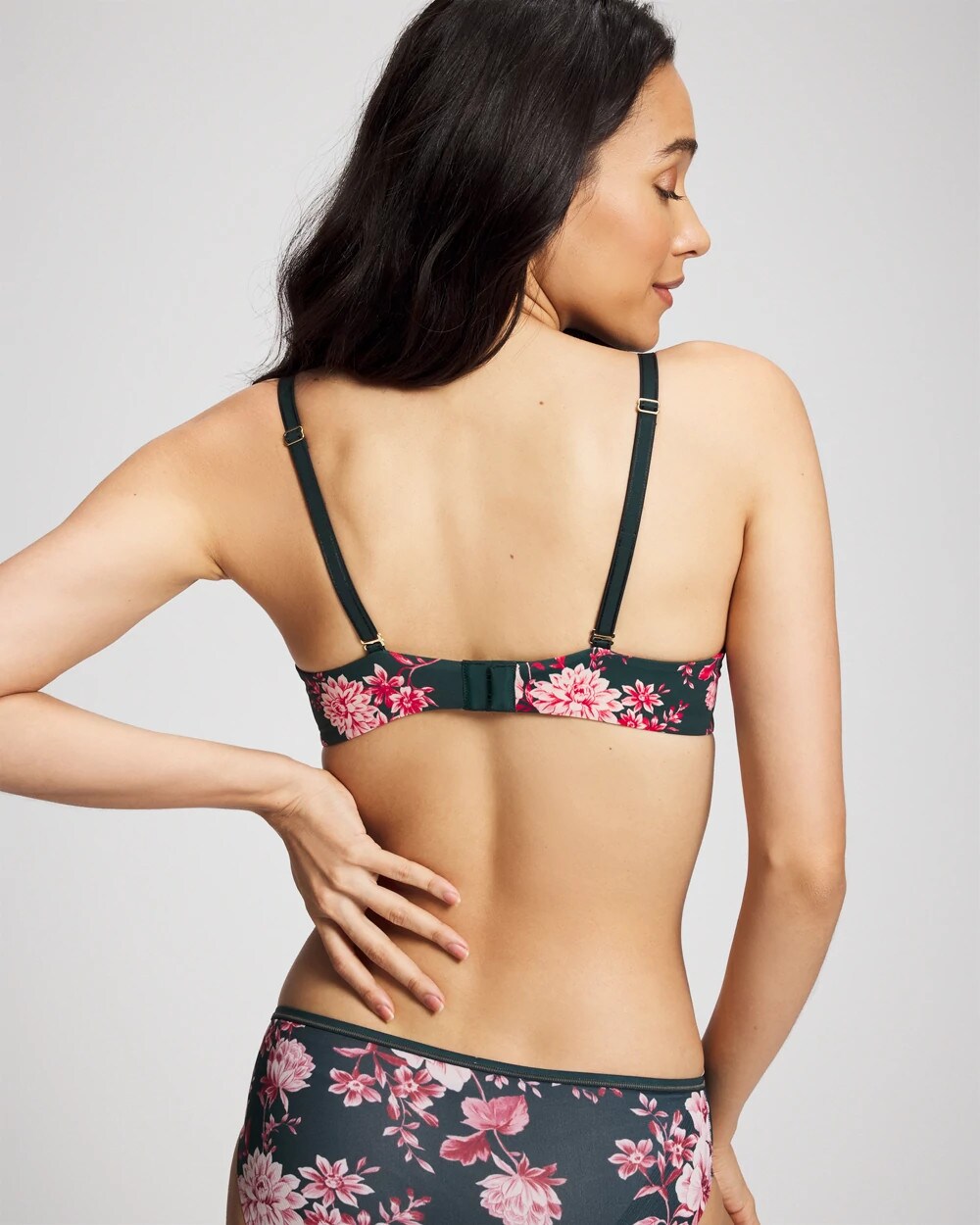 Push-Up Plunge Bra - COTTAGE FLORAL MINI GREEN | Soma near me