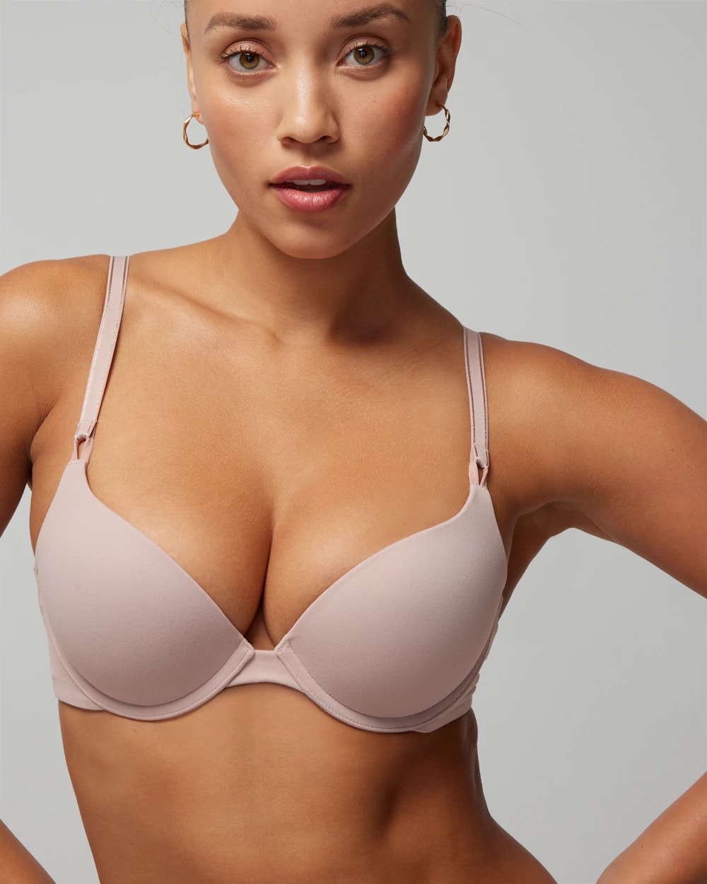 Push-Up Plunge Bra - ADOBE ROSE | Soma discount