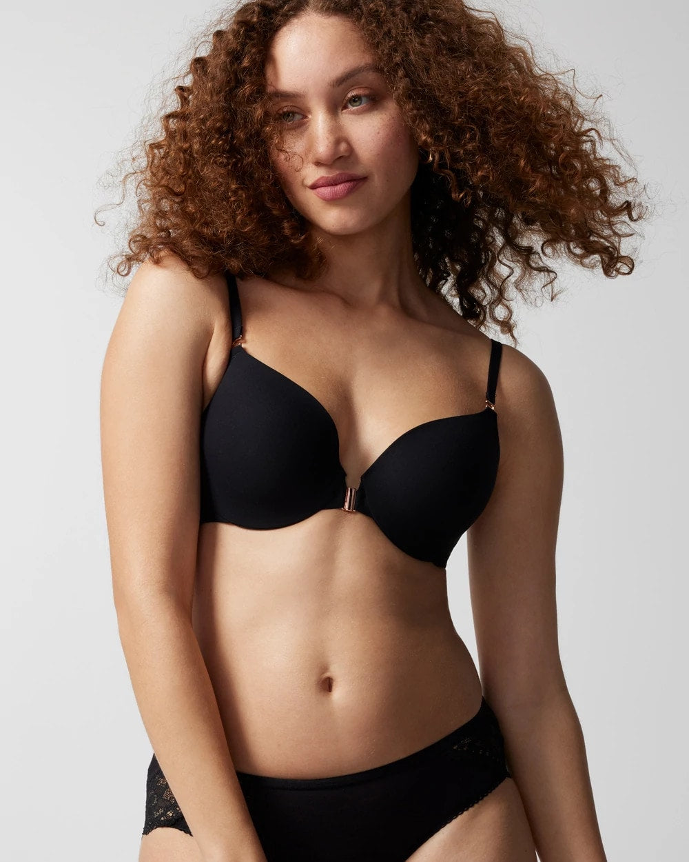 Front-Close Perfect Coverage Bra - BLACK | Soma on sale
