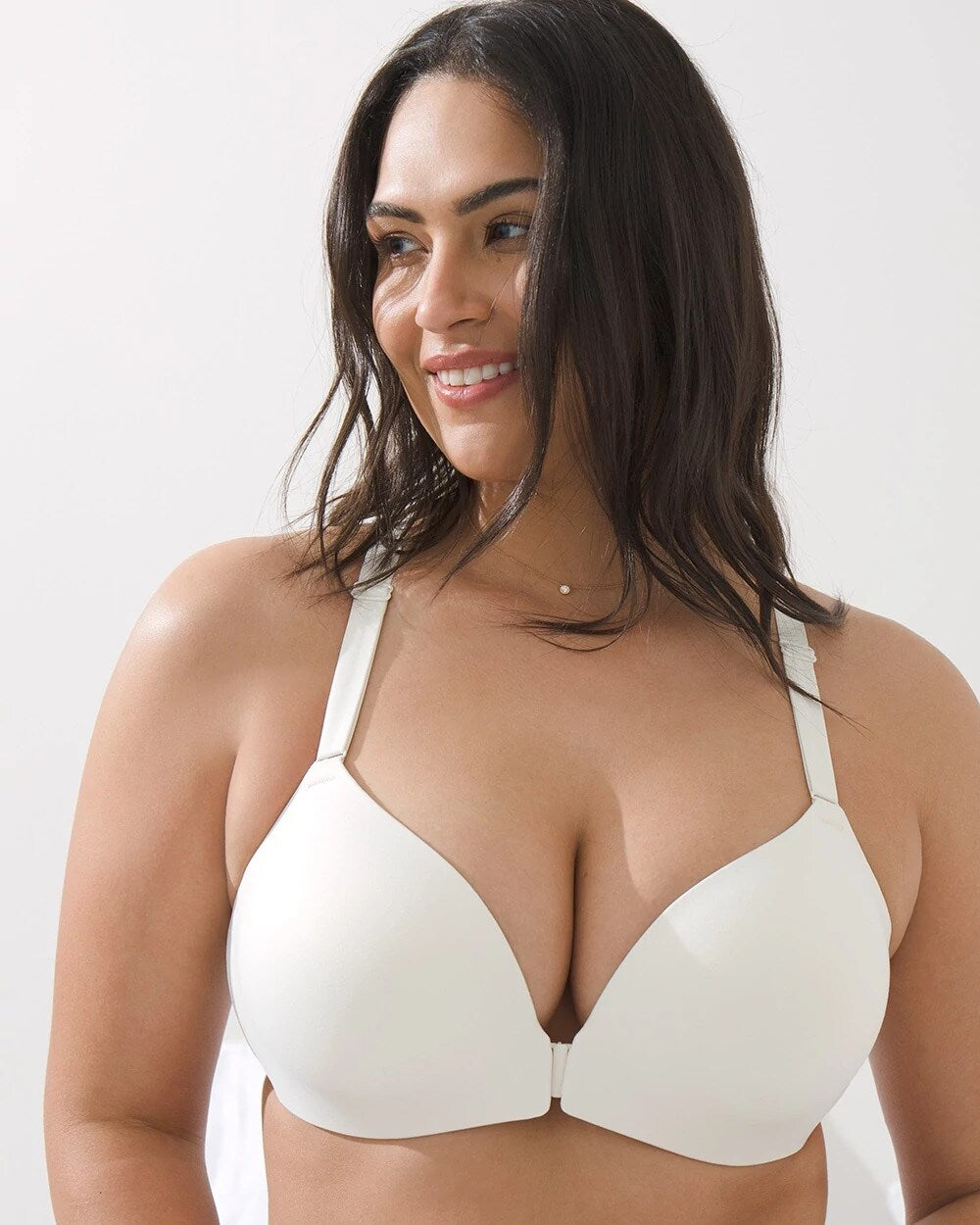 Front-Close Racerback Bra - IVORY | Soma on sale