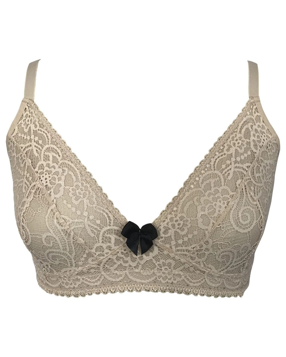 Wireless Pocketed Lace Bra - NUDE | Soma Online