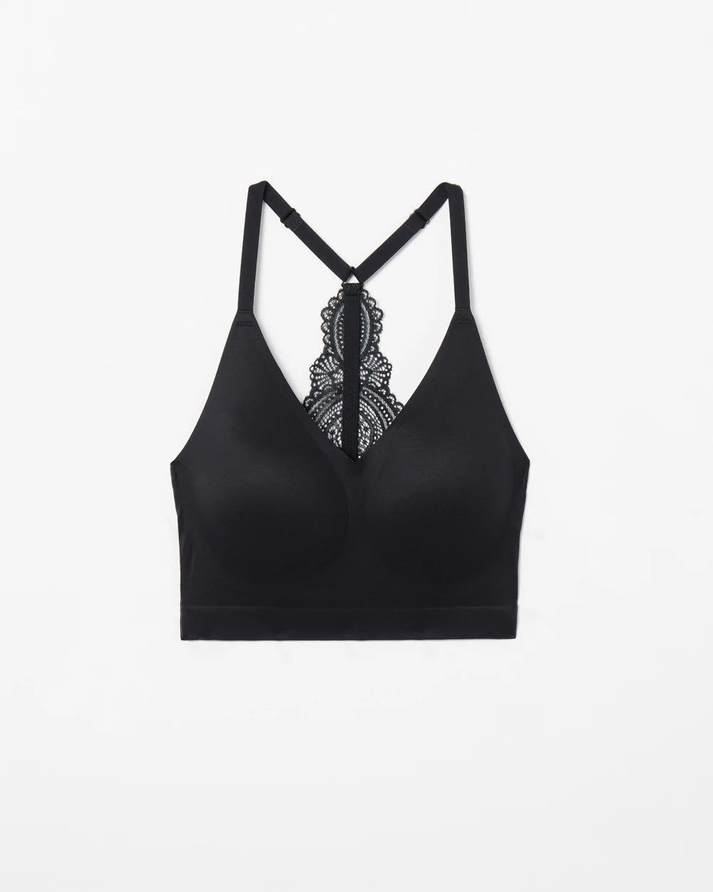 Racerback Bralette with Lace Back - BLACK | Soma on sale