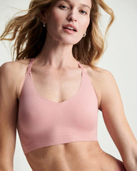 Racerback Bralette with Lace Back - ANTIQUE PINK | Soma sale