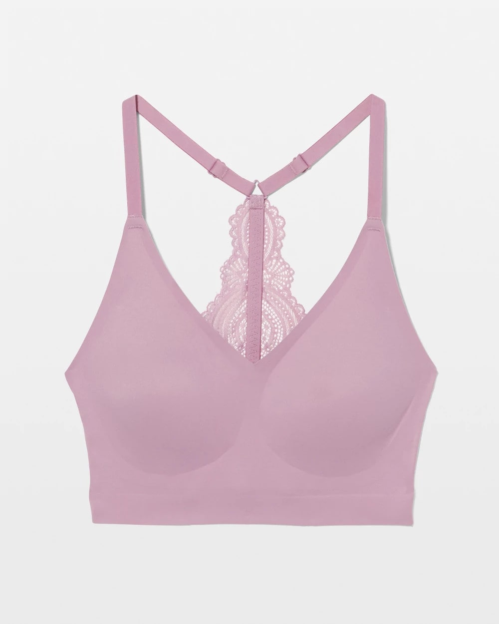 Racerback Bralette with Lace Back - LILAC WINE | Soma outlet
