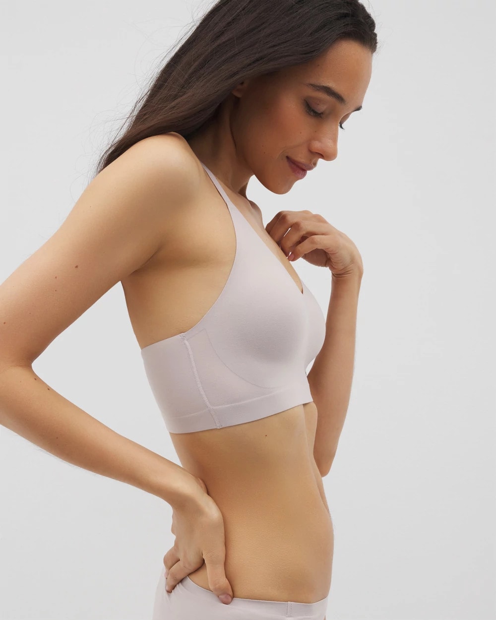 Racerback Bralette with Lace Back - GRAY GLASS | Soma near me