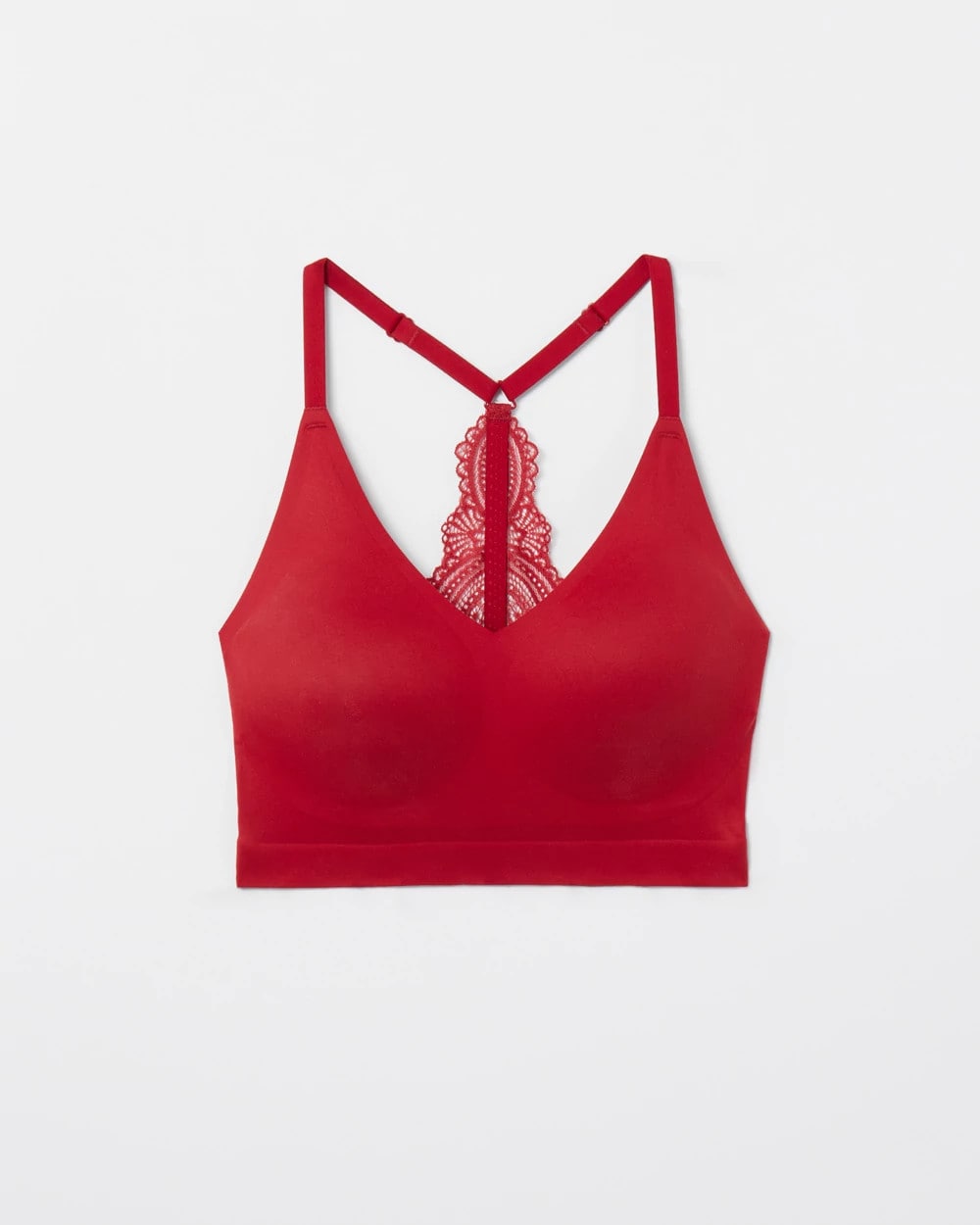 Racerback Bralette with Lace Back - PAINT THE TOWN RED | Soma Online