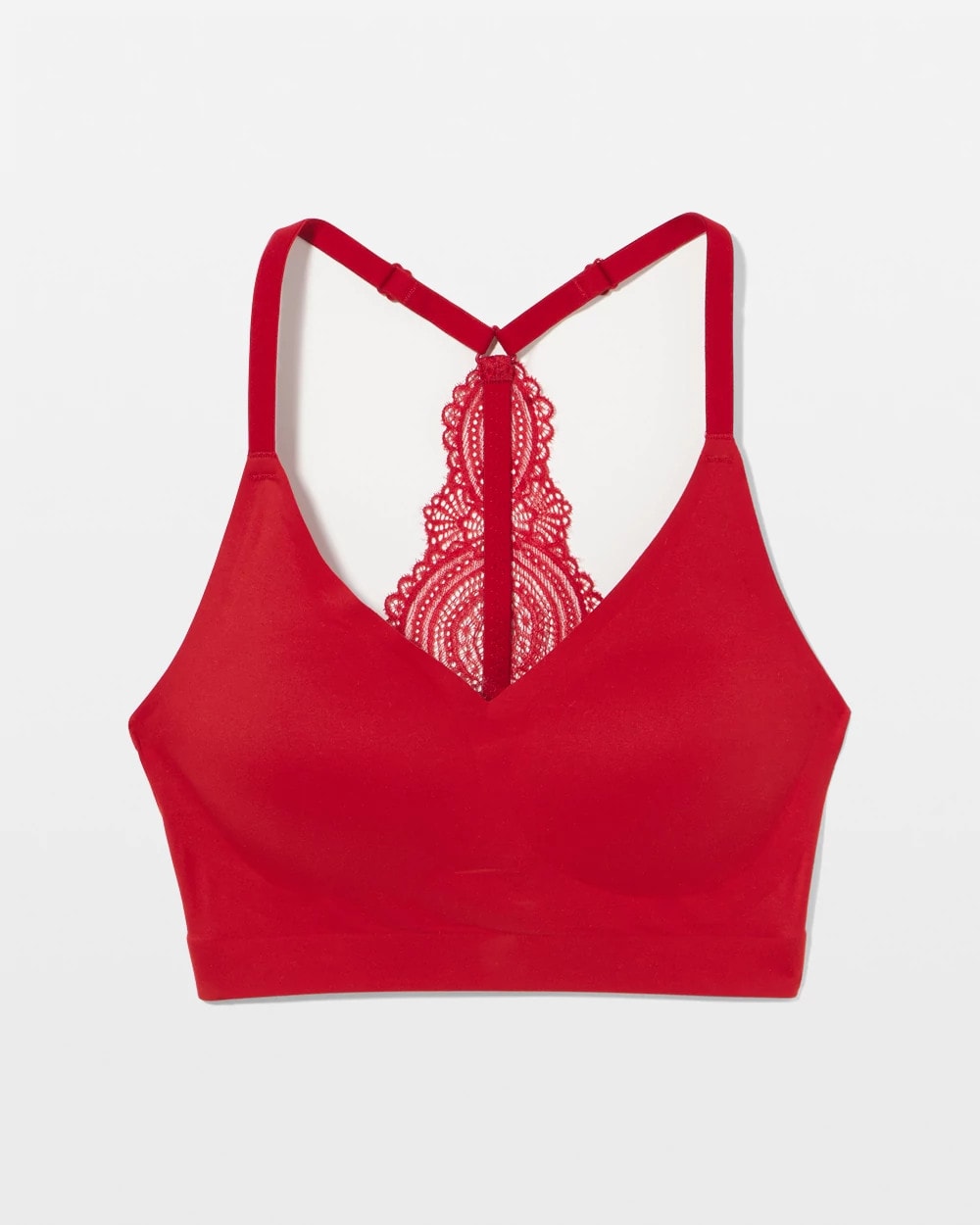 Racerback Bralette with Lace Back - PAINT THE TOWN RED | Soma Online