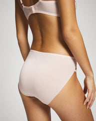 High-Leg Brief Panty with Sensuous Lace - PEARL BLUSH TONAL W LUREX | Soma Online