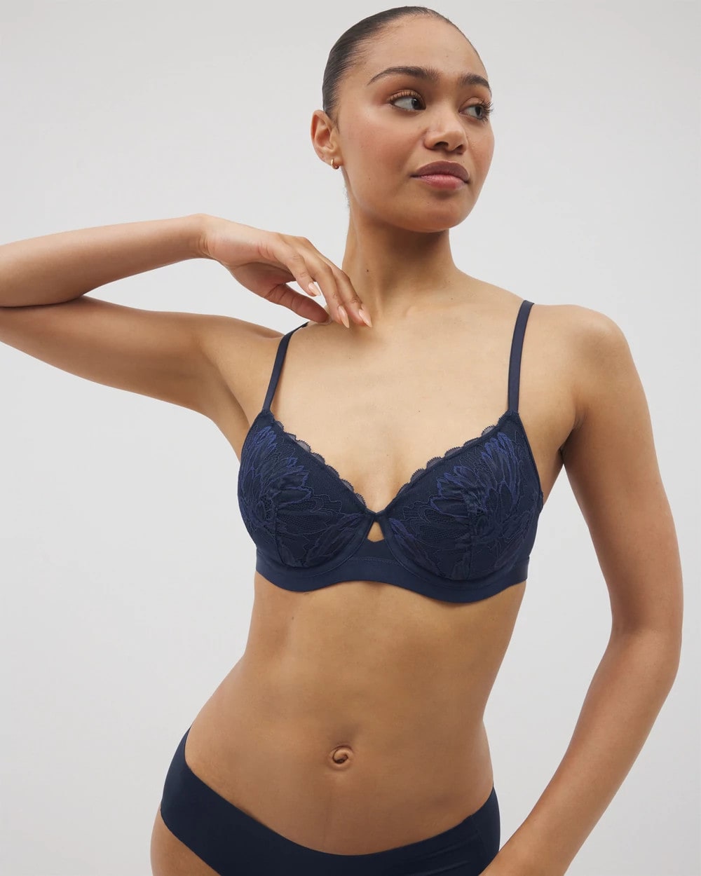 Perfect Coverage Bra with Lace - NIGHTFALL NAVY | Soma near me