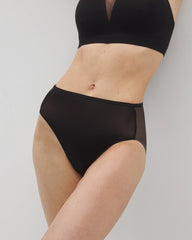 Mesh Back High-Leg Panty - BLACK | Soma sale