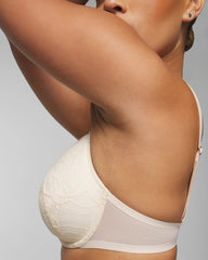 Plunge Bra with Lace - PALE SAND | Soma outlet