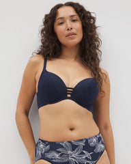 Push-up Plunge Bra with Lace - NIGHTFALL NAVY | Soma outlet