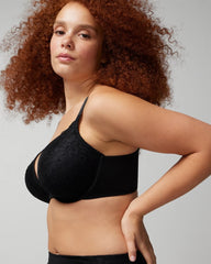 Push-up Plunge Bra with Lace - BLACK | Soma for sale