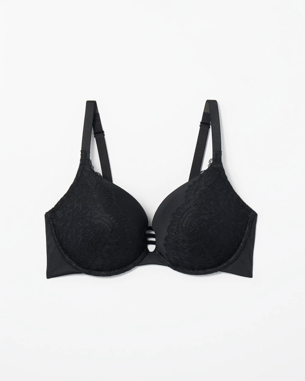 Push-up Plunge Bra with Lace - BLACK | Soma for sale
