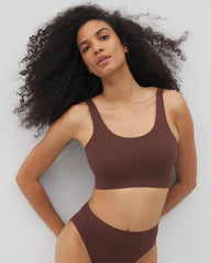 Seamless Rib Bralette - MOCHA | Soma Online