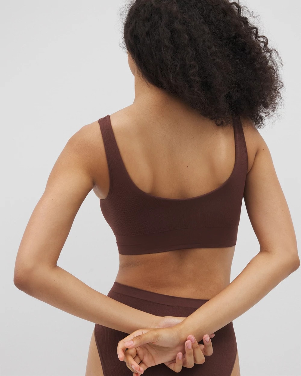 Seamless Rib Bralette - MOCHA | Soma Online