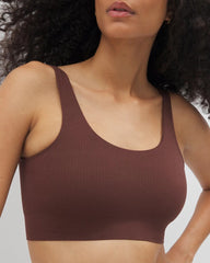 Seamless Rib Bralette - MOCHA | Soma Online