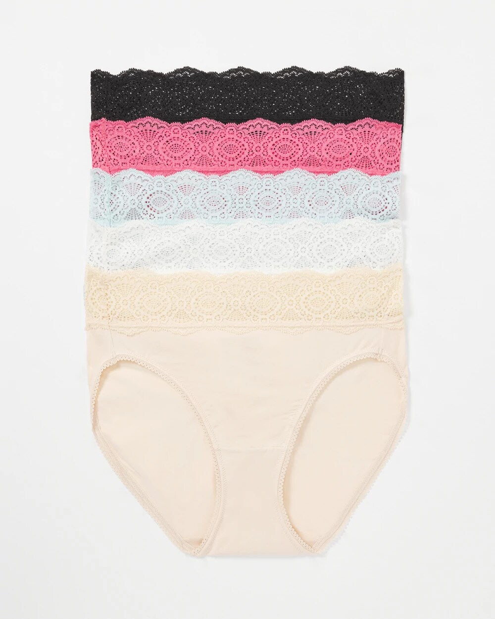 Crochet Lace High Leg Panty Pack - RAPTURE ROSE MULTIPACK | Soma for sale