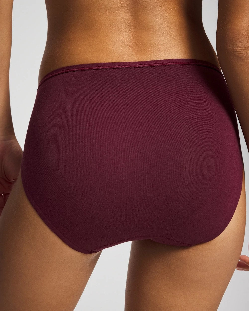 Cotton High Leg Panty - VELVET PLUM | Soma on sale