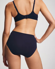Cotton High Leg Panty - NIGHTFALL NAVY | Soma Online