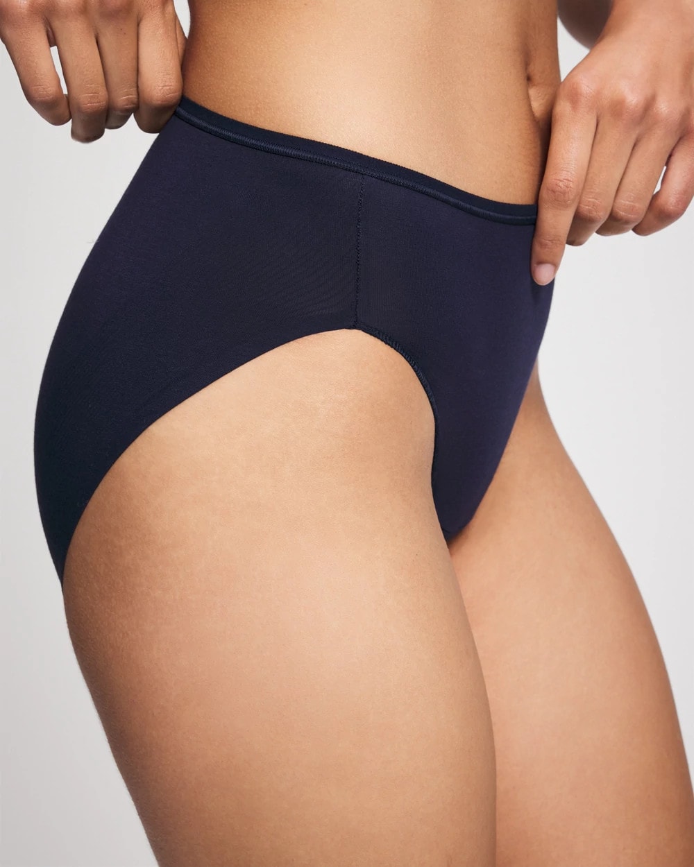 Cotton High Leg Panty - NIGHTFALL NAVY | Soma Online