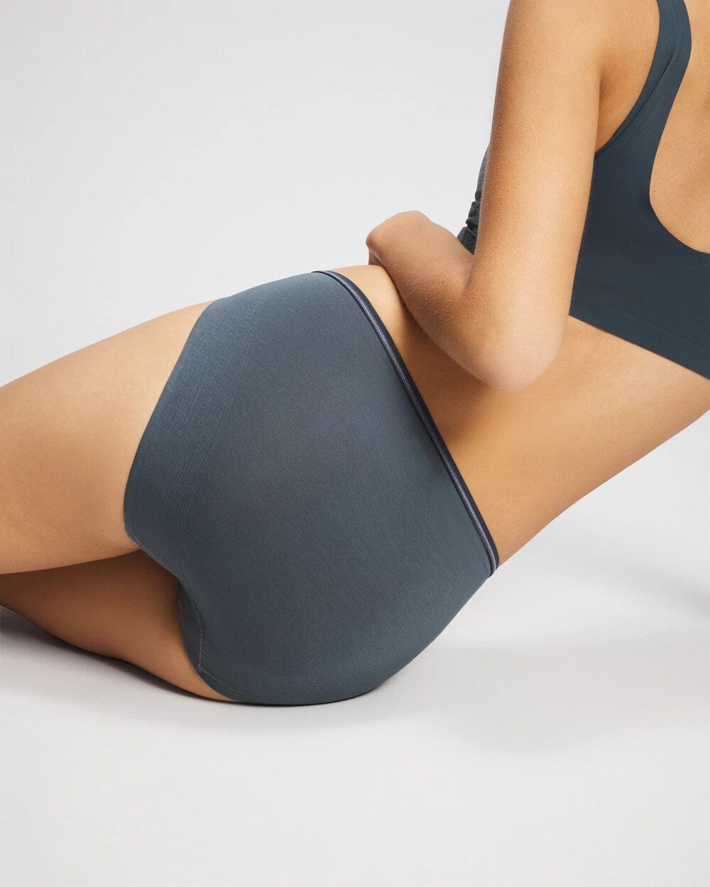 Cotton High Leg Panty - PETROL | Soma on sale