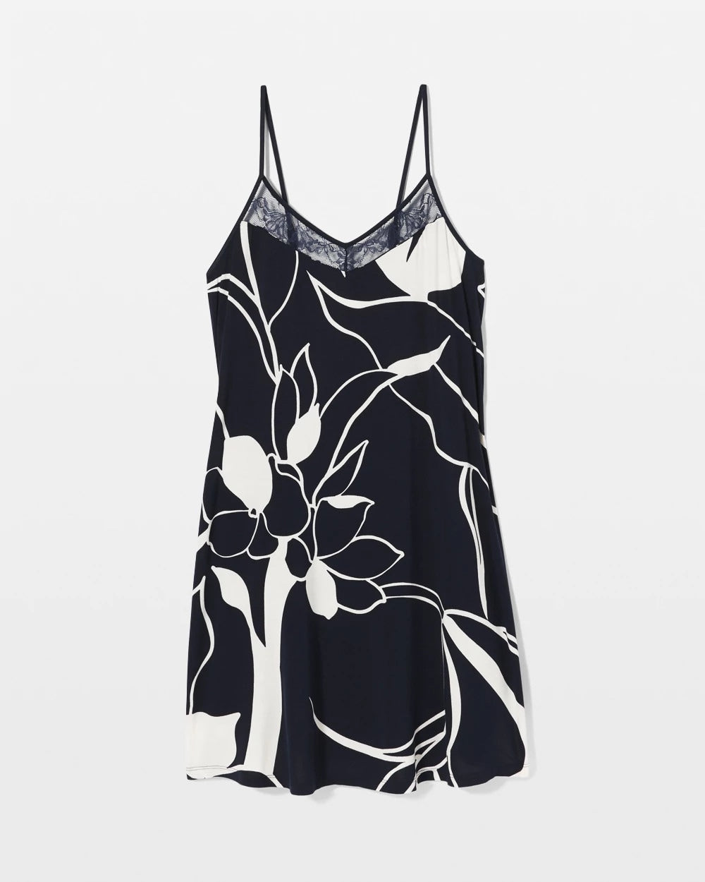 Lace Chemise - NOUVEAU FLORA NAVY | Soma outlet