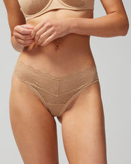 Thong Panty with Enchanting Lace - WARM AMBER | Soma for sale