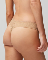 Thong Panty with Enchanting Lace - WARM AMBER | Soma for sale