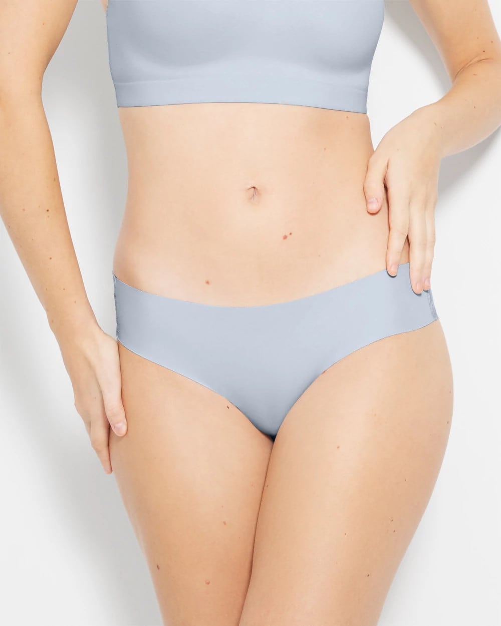 Cheeky Hipster Panty with Lace Back - BLUE MIST | Soma discount
