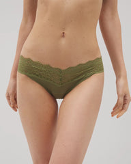 Lace Waist Thong - VETIVER GREEN | Soma sale