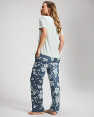 Short Sleeve + Pant Pajama Set - REFLECTION BLOOMS TAP | Soma outlet